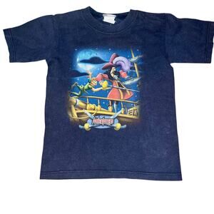 Vintage Disney's Store Peter Pan and Captain hook graphic T-shirt YOUTH size CS